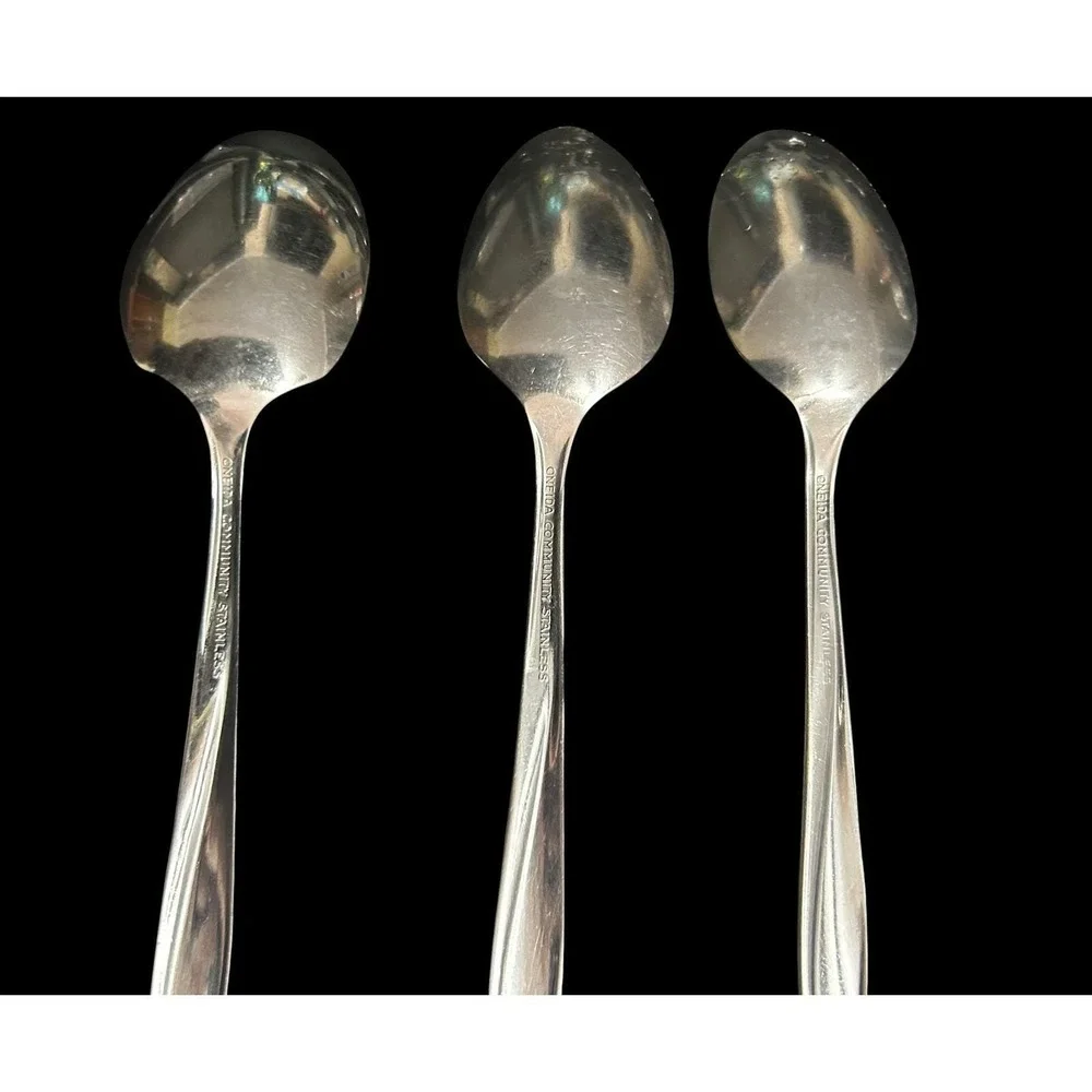 VTG Oneida Community Stainless Flatware Replacement Lot 10 Piece Set Starburst